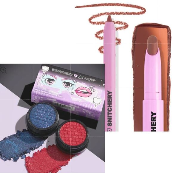 SNITCHERRY X COLOURPOP Devine Feminine Lippi Kit + Super Shock Shadow  BNIB - Picture 1 of 9